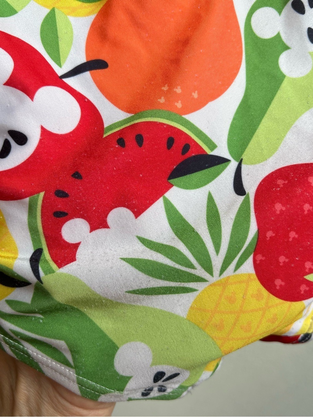Disney Red Fruit-Print Ruffle One-Piece Swimsuit - Picture 4 of 5